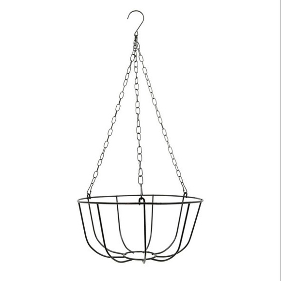 4 Hanging Baskets 4 Coco Liners Chains and Hooks Bundle Complete Set Lot New - Picture 2 of 5